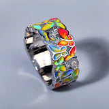 Fashion Creative Handmade Enamel Craft Epoxy Craft Women's Rings