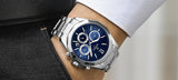 Top Brand Fashion Stainless Steel Waterproof Luminous Date Chronograph VIP New Popular Business Watches for Men - The Jewellery Supermarket