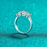 Super 18KGP Sterling Silver Moissanite Diamonds Rings for Women,  European and American Fashion style Fine Jewellery