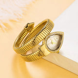 Luxury Brand Selection Snake Shape CZ Diamonds Iced Out Analog Quartz Watches