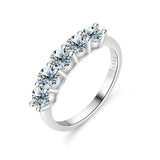 Amazing vvs1 D Colour 1.5CT Moissanite Eternity Rings Luxury Fine Jewellery