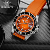 Top Brand Ceramic Bezel 41mm Gradient Orange Dial AR Coated Glass Luminous Waterproof 200m DiverQuartz Watch