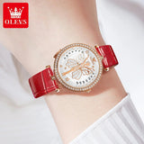New Luxury Brand with Zircon Diamonds Butterfly Style Luminous Waterproof Quartz Ladies Watches, Ideal Present