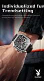 Luxury Classic Quartz Man Watch with High Quality Leather Strap Waterproof Business Wristwatch