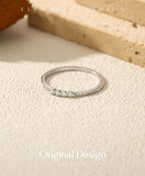 Minimalist Stackable VVS1 D Colour Moissanite Rings 925 Sterling Silver Ring