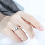 Six Claws Solitaire 0.5/1/2/3/5ct D Colour Moissanite Diamonds Engagement Rings S925 Sterling Silver Fine Jewellery