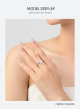 Luxury 925 Sterling Silver Oval AAAA Lab Created Diamond Ring Fine Jewellery