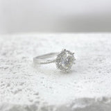 Dazzling VVS11CT Moissanite Diamond Rings for Women Silver Classic Engagement Wedding Jewellery With GRA Certificate