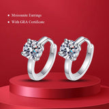 Classic Bird's Nest Moissanite Diamonds Stud 925 sterling silver plated Earrings