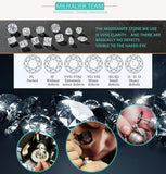 New Fine Snowflake Design 0.5/1ct D Colour Moissanite Diamond Rings Sterling Silver Engagement GRA Luxury Jewellery