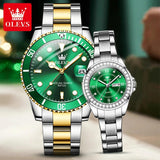 Luxury Brand Quartz Men's Women's Classic Diving Series Fashion Waterproof Date Couple Watches