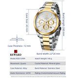 Top Brand Fashion Stainless Steel Waterproof Luminous Date Chronograph VIP New Popular Business Watches for Men - The Jewellery Supermarket