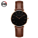 Top Brand Elegant Fashion Simple Low Price Quartz Movement Leather Strap Women Analog Waterproof Wristwatches