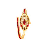 Luxurious Casual Style Honeycomb Case One Piece Women's Steel Band Snake-Shaped Snake Body Red Eye Quartz Watch
