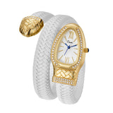 Latest Snake Bracelet Ladies Quartz watch Snake Zodiac Lucky Bracelet  Fashion personality Diamond Leather strap