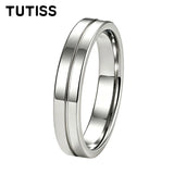 Classic 4mm Multicolour Tungsten Carbide Wedding Engagement Rings For Men Women