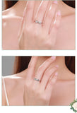 Selection of Stackable Shiny AAAA Lab Created Diamonds Fashion 925 Silver Rings