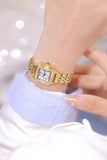 New Arrival Stainless Steel Square Luxury High Quality Fashion Rhinestone Crystals Ladies Watches