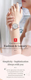 Luxury Fashion Brand Waterproof Luminous Multifunctional Chronograph Quartz Ladies Watches With Box - Ideal Gifts