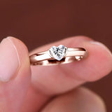 GRA Certified Heart Cut Moissanite Diamond Engagement Rings for Women S925 Sterling Silver Wedding Fine Jewellery