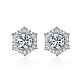 Wonderful 0.5ct 5mm Moissanite Diamonds Earrings for Women S925 Sterling Silver Fine Jewellery for Women