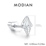 Multi -Styles 925 Silver Geometric Moissanite Heart Screw Stud Helix Earrings