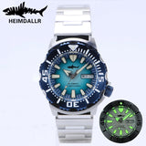 Monster Men's Diver Sapphire Crystal 20 Bar Waterproof Snowflake Blue Dial Watches