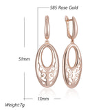 14K Gold Filled Unique Flower Ethnic Earrings High Quality Fine Boho Jewellery