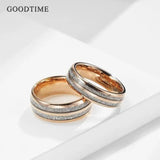 New Fashion Rosegold 6mm/8mm Tungsten Carbide Rings For Men and  Women Weddings Engagement Anniversary Jewellery - The Jewellery Supermarket