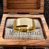 Brushed Finish Beveled Polished Edge 10/12mm Men Wedding Black Tungsten Rings