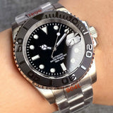 Stainless Steel Dive Automatic Sapphire Crystal Rotating Bezel Luminous Mechanical Watch