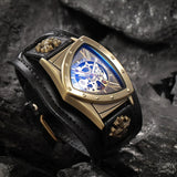 New Personalized Fashion Triangle Hollow Men's Mechanical Watch - Leisure Retro Fully Automatic Mechanical Watch