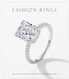 Crushed Iced Out Cut AAAA Lab Created Diamond 925 Sterling Silver Luxury Ring