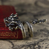 New Arrival -  Exaggerated Dragon Silver Colour Fashion Ring and Many Choices as presents.