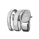 Luxury Ladies Snake Shape Quartz Women's Fashion Watches Creative Quartz Unique Bracelet Elegant Jewellery