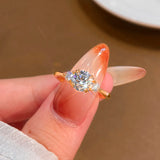 Impressive 1.2 Carat VVS1 D Colour Moissanite Solitaire Rings for Women
