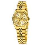 Top Brand Luxury Fashion Elegant Quartz Wristwatches, Creative Steel Waterproof Watches For Women - Ideal Gifts