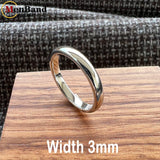 Dome High Polish Finish 2-10MM  White Tungsten Wedding Couple Rings Comfort Fit