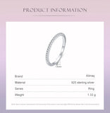 Top Quality Classic Sterling Silver Simple Stackable AAAA Lab Created Diamonds Ring