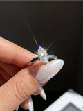 Luxury Fashion 1CT 2CT VVS1 D Colour Marquise Moissanite Diamond Engagement Ring
