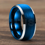 Domed Brushed Finish Large 10mm Classic Tungsten Carbide Men Women Wedding Rings