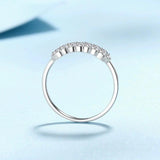 Champagne and White Colour Full Moissanite Diamonds Rings for Women 925 Sterling Silver Wedding Engagement Jewellery