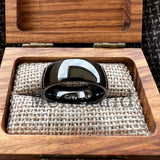 Dome High Polish Classics I Love You 6/8MM Men Women Wedding Tungsten Couple Rings