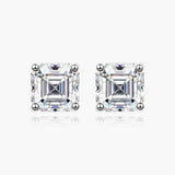 Excellent 1 Carat D Colour Moissanite Diamonds Stud Earrings For Women - Top Quality Sterling Silver Fine Jewellery - The Jewellery Supermarket