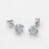 Splendid 0.5-1ct D Colour Moissanite Diamonds Earrings  GRA Certificate  - Sterling Silver Diamond Fine Jewellery