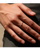 Twisted Rope Thin Braided VVS1 D Colour Moissanite 925 Silver Stacking Ring