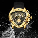 New Top Brand Luxury Gold Watch For Men - Fashion Waterproof Sport Military Quartz Chronograph Wristwatches - The Jewellery Supermarket