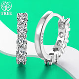 0.5ct D Colour VVS1 Quality Moissanite Diamonds Sparkling Clip Earrings - Sterling Sliver Fine Jewellery for Women