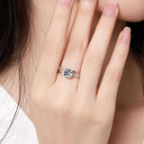 Cross Hollow D Colour VVS Moissanite Diamond Solitaire Rings For Women Wedding Engagement S925 Silver Jewellery