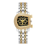 New Arrival Luxury Brand Hot Sale Gold Colour Zircon Crystals Diamonds Gorgeous  Box Design Watch - Ideal Gift